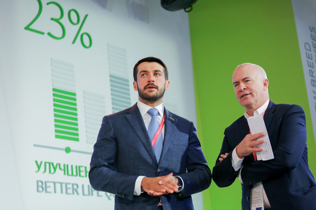 Panel discussion at a major business forum